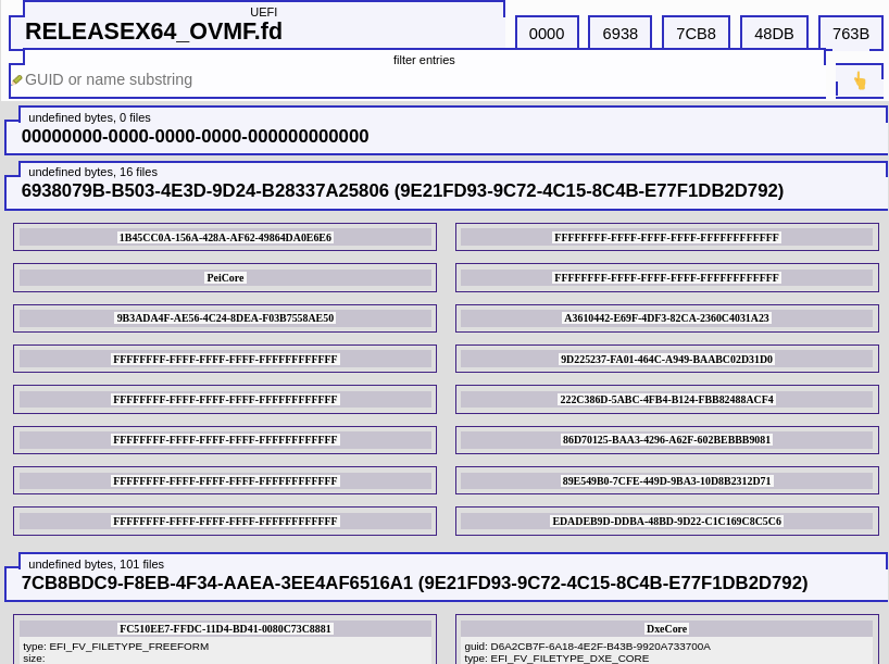 UEFI Filesystem View